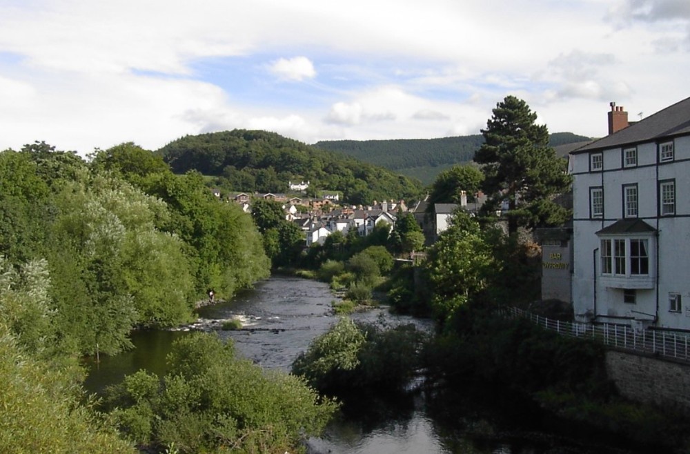 Llangollen, N. Wales - view from the bridge