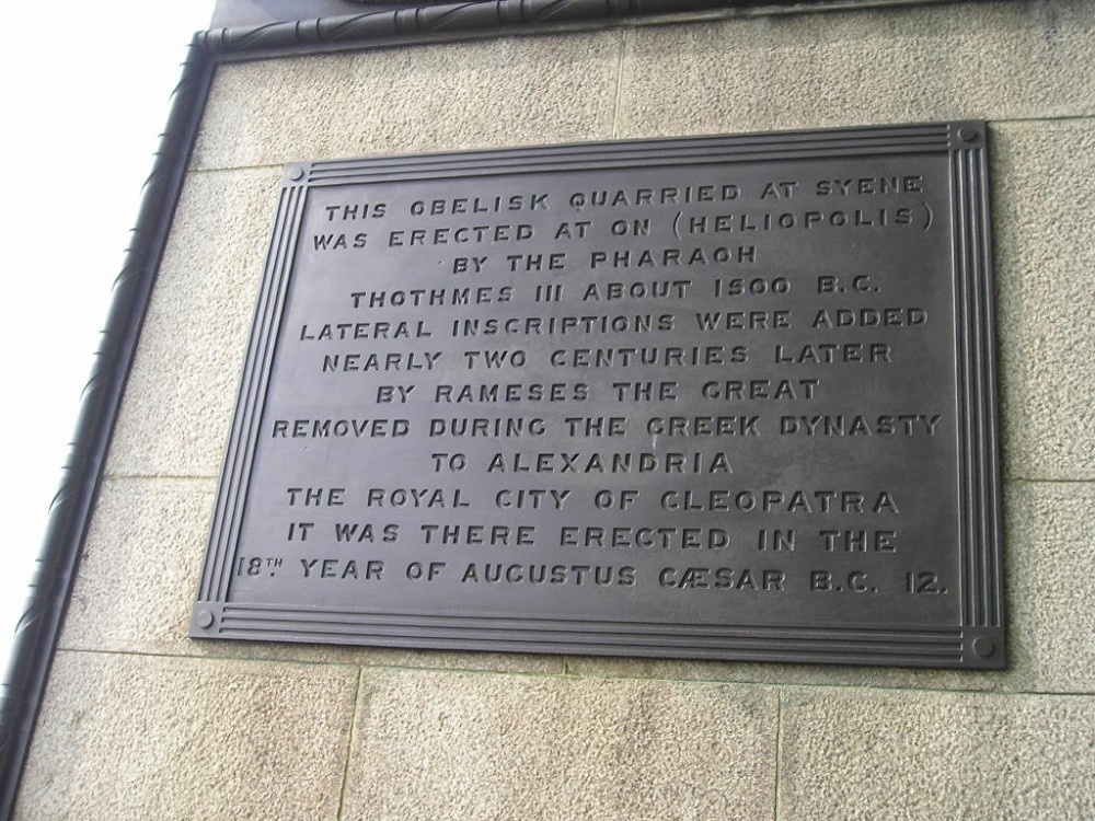 A picture of Cleopatra's Needle, London