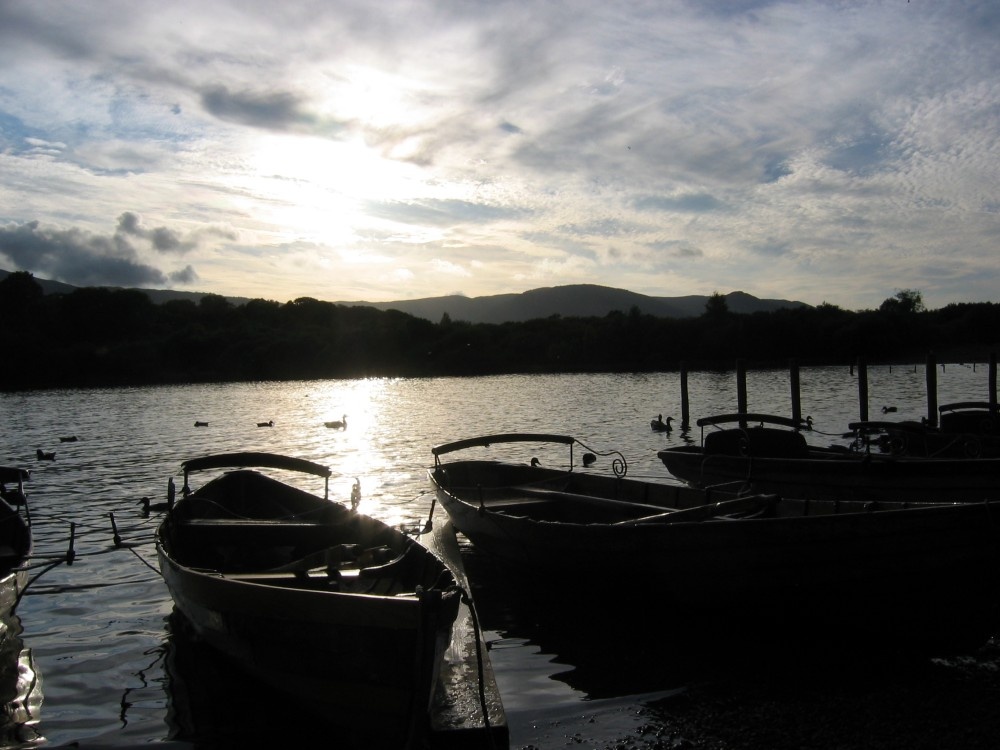 Boats on Derwentwater, July 2004