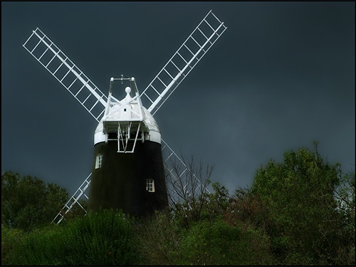 Photograph of Jack Windmill on the South Downs overlooking the village of Hassocks