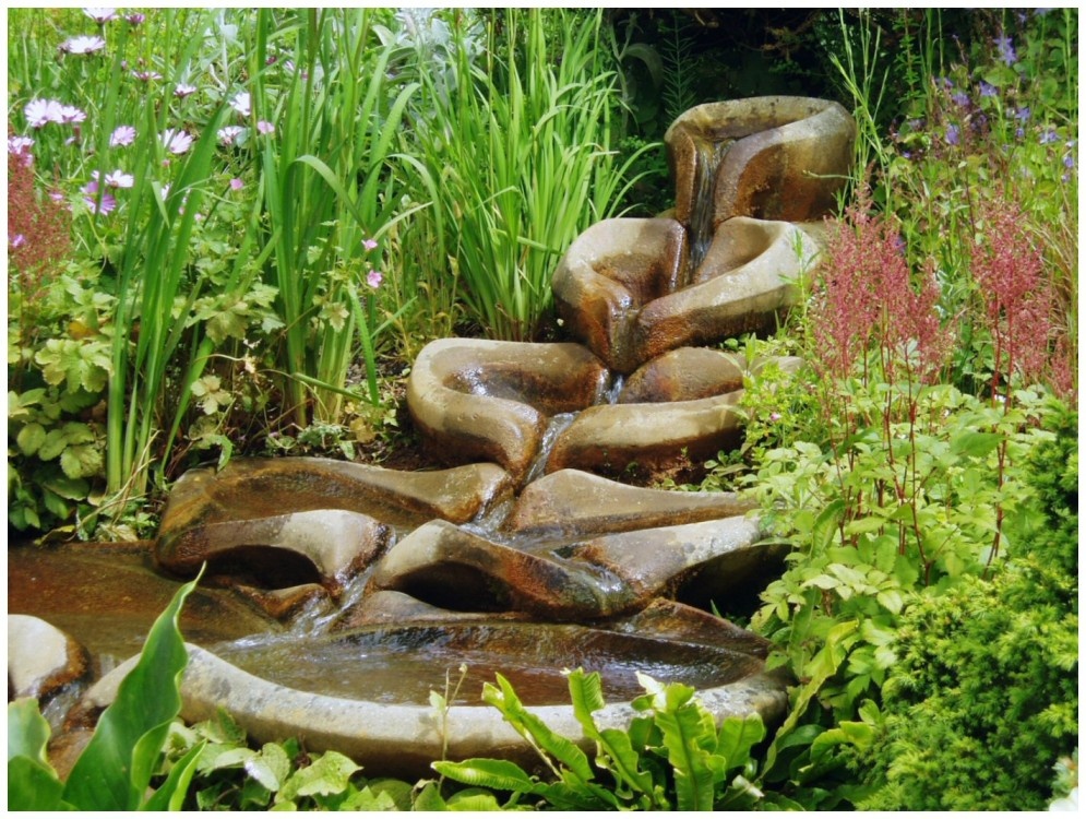 The Chalice Well Gardens, Glastonbury, Somerset.