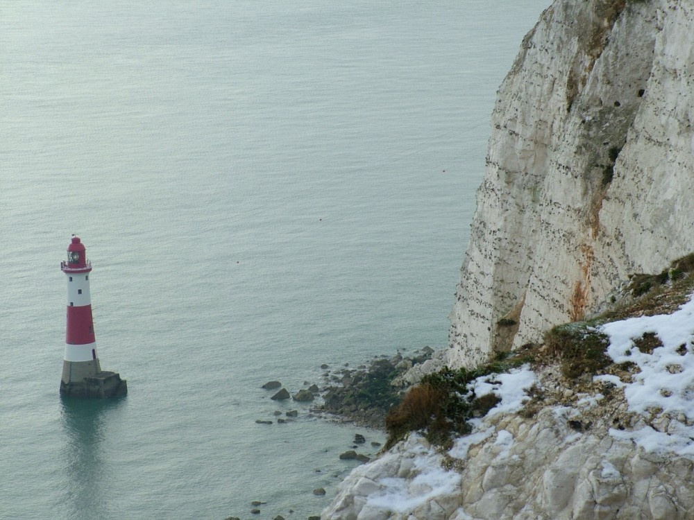 Lighthouse at beachy head, Eastbourne