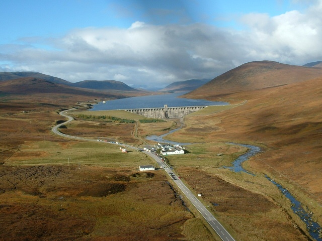 Photograph of Aultguish Inn and Loch Glascarnoch