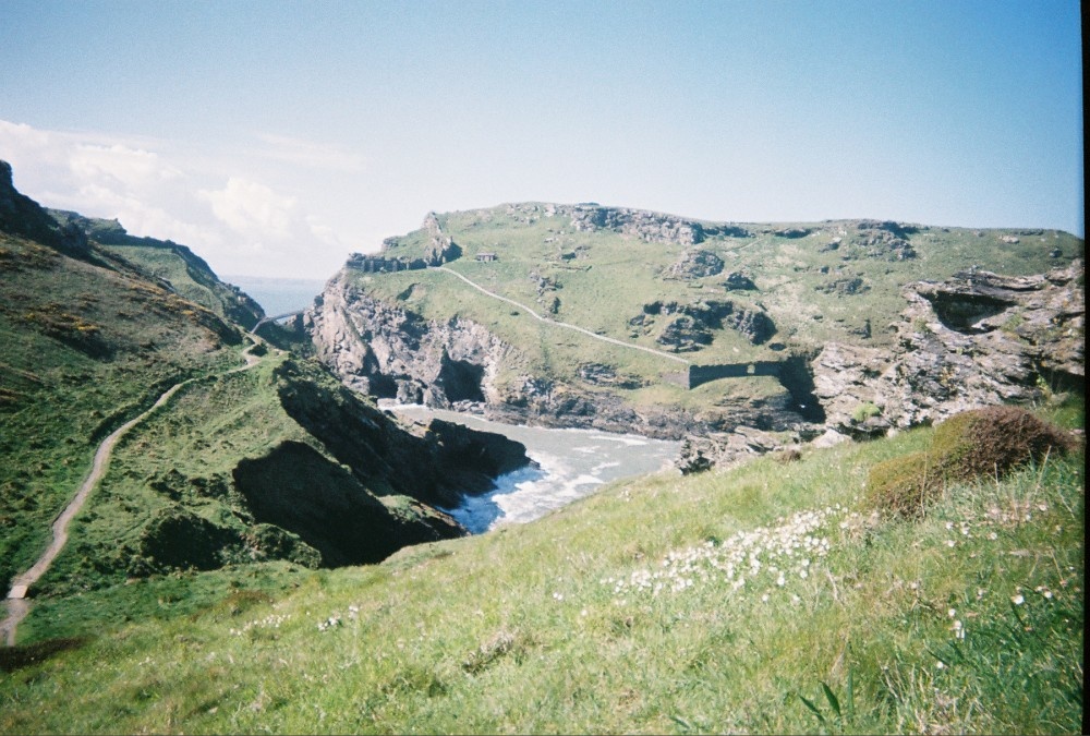 View of Tintagel Castle, Tintagel, Cornwall