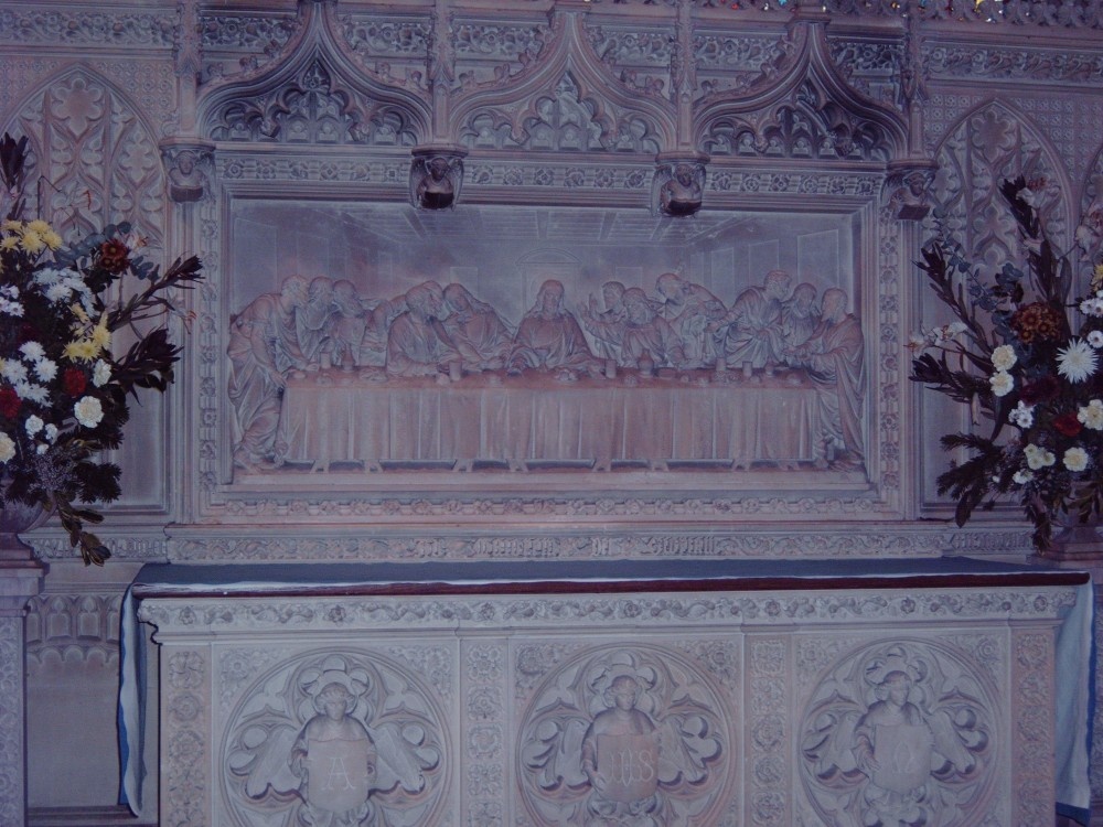 Beautiful alter in Aysgarth Church dating back to the 1600's taken Jan 06