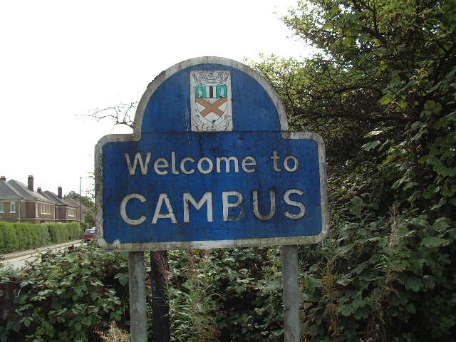 Photograph of Approaching the village of Cambus, Clackmannanshire, Scotland.