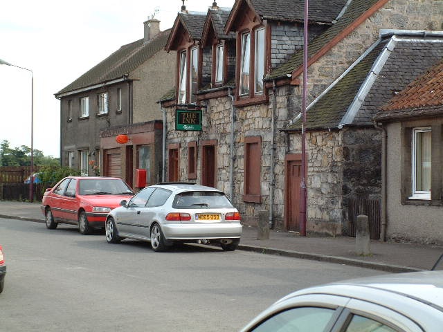 Photograph of Lovely old houses in the Main Street of the village of Cambus, Clackmannanshire, Scotland.