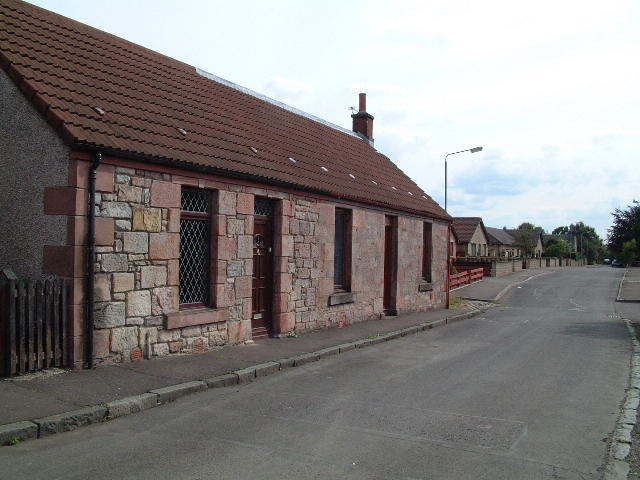 Lovely old houses on Forth Street, in the village of Cambus, Clackmannanshire, Scotland.