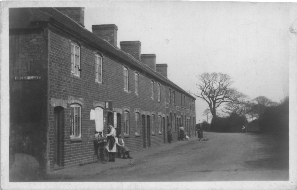 Photograph of Cockspur st, top of new st. Birchmoor, Warwickshire.