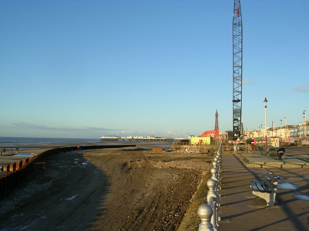 Blackpool January 2006 new prom under construction