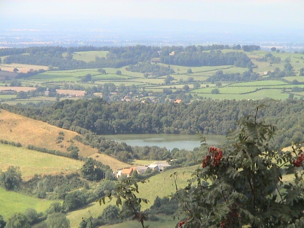 North Yorkshire. Sutton Bank. Walking to White Horse