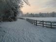 Croxteth Hall and Countrty Park after a rare flurry of snow, Liverpool, Merseyside