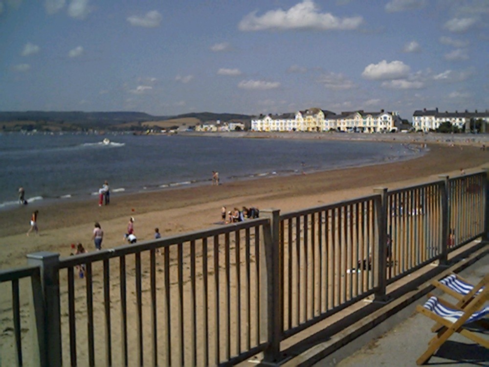 Seafront walk at Exmouth, Devon