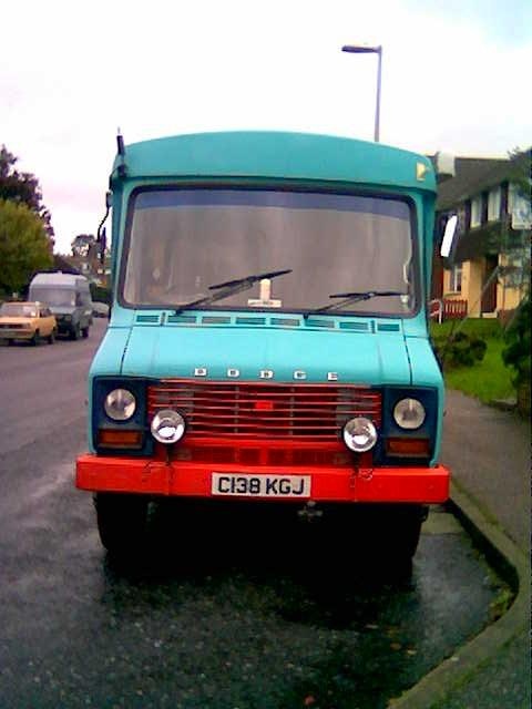 An American Chevy truck found parked on the roadside of Exmouth, Devon.