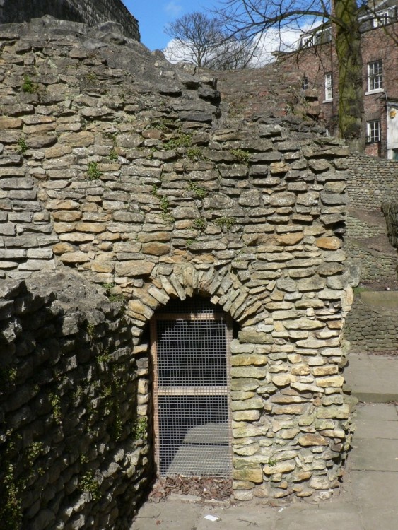 Anglian Tower, York.  Situated  about 70 yards away from the rear of the Multangular Tower