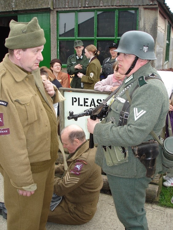 The inspection of the captured Allied Troops at Eden Camp, Malton, North Yorkshire.