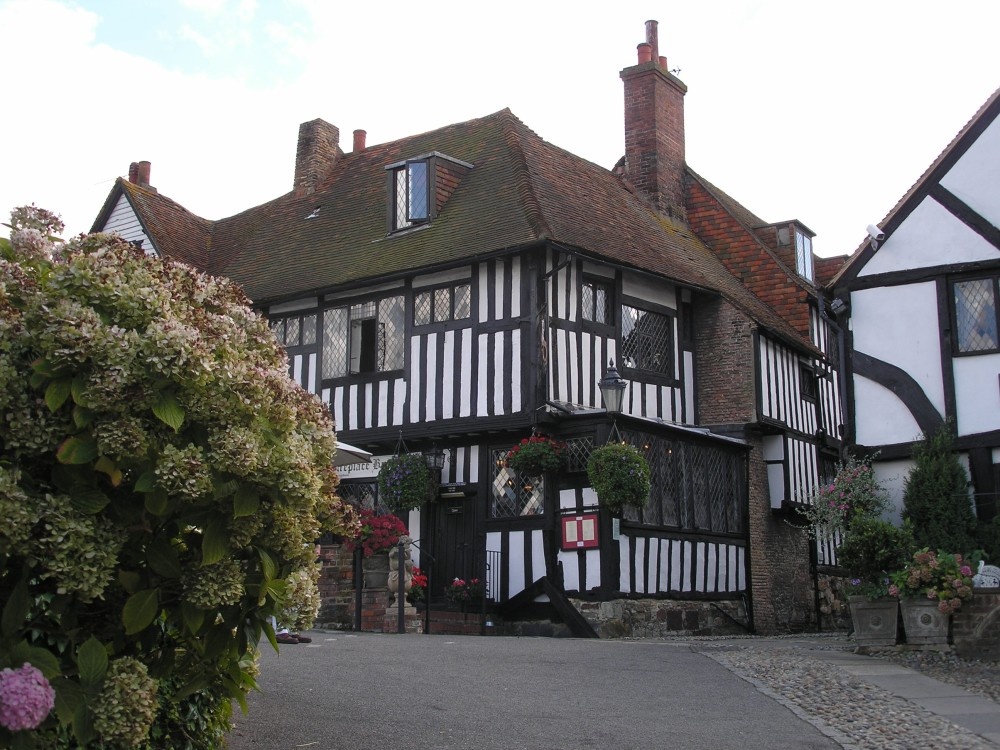 The back of the Mermaid Inn, in Rye.