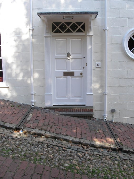 The steep hills of Lewes, East Sussex. Sept. 2005