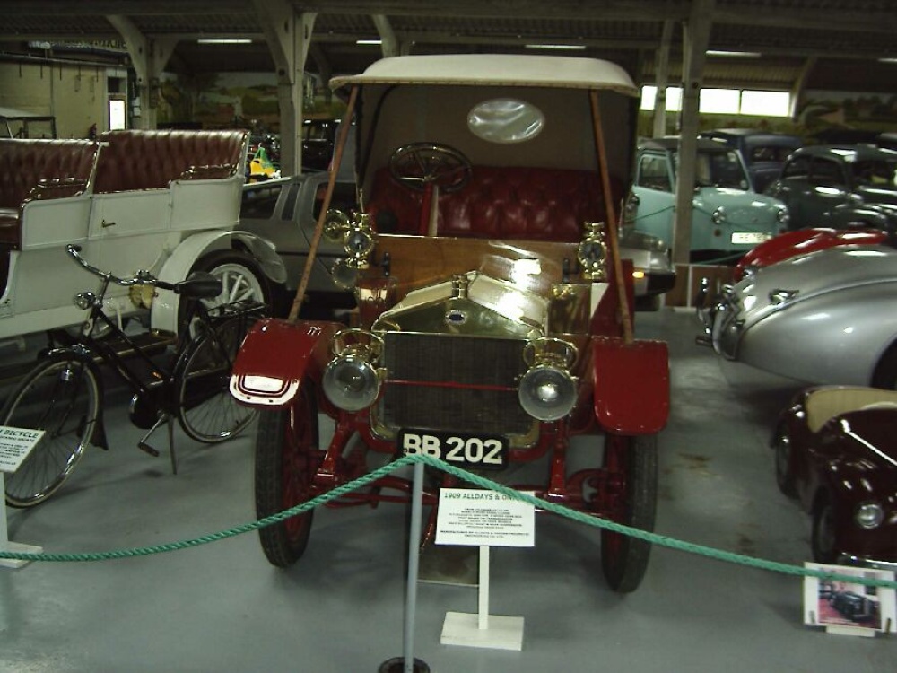 Exhibits on show in the Bentley Motor Museum, near Lewes, East Sussex photo by John Pelling