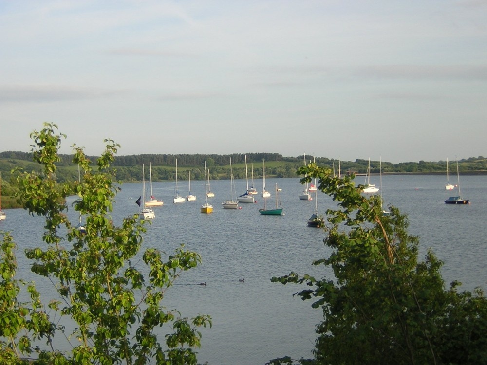 A summer evening at Carsington Water near Matlock, Derbyshire