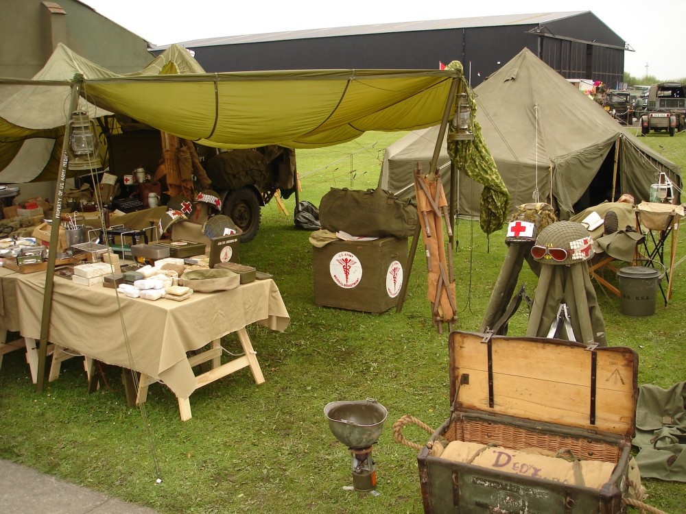 A display at Yorkshire Air Museum, Elvington, North Yorkshire.