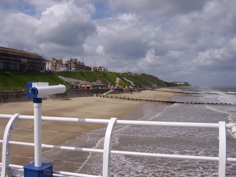 Cromer beach from the pier. Cromer, Norfolk