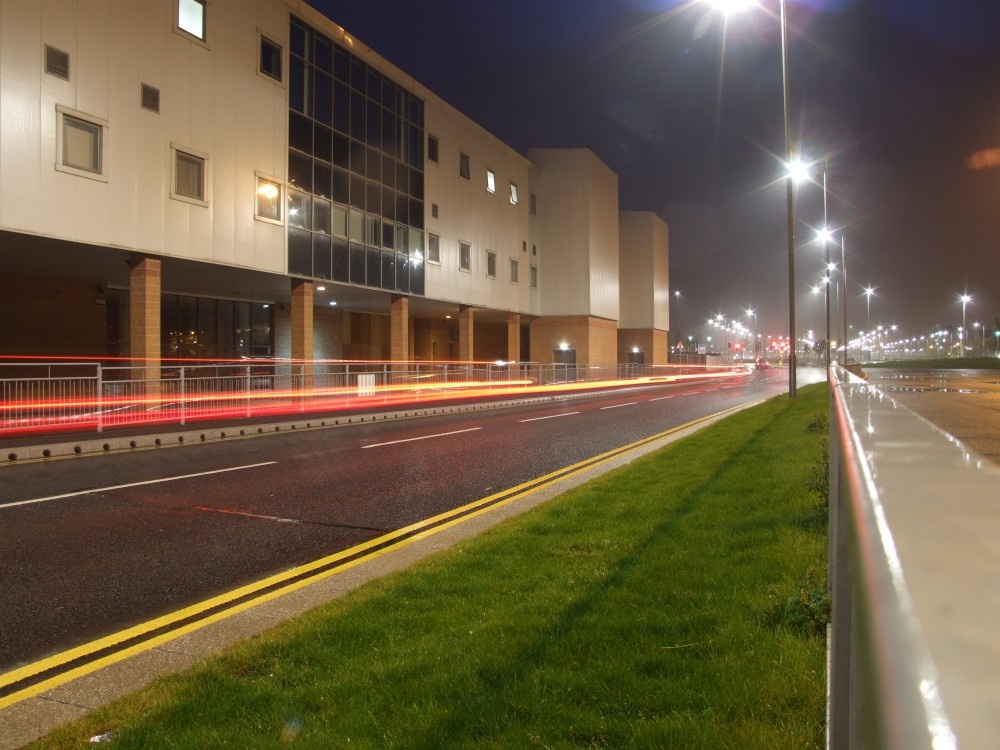 seasiders way at night. Blackpool