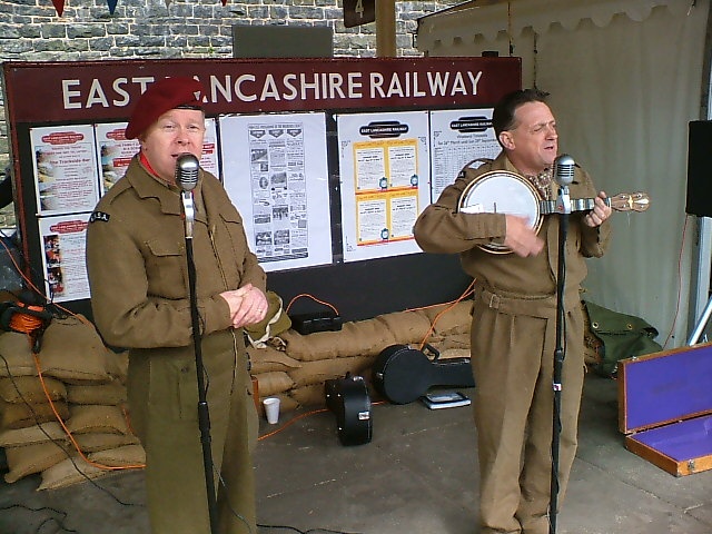 A WW2 Event on the East Lancashire Railway Line from Bury to Rawtenstall, Lancashire.