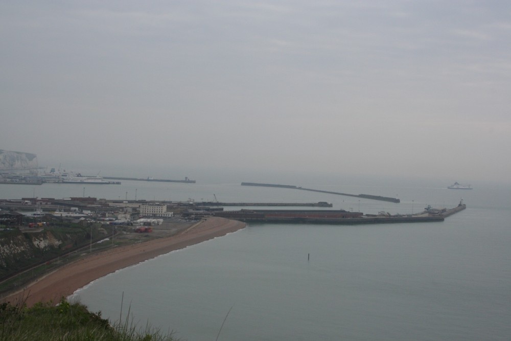 Dover. The Admiralty Pier from Shakespear Cliff, Accessible out to the first Knuckle.