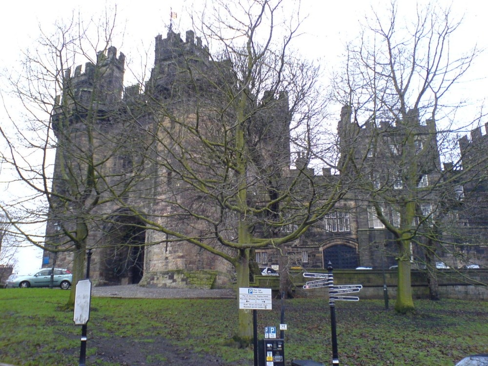 Lancaster Castle, the town of Lancaster
December,2005