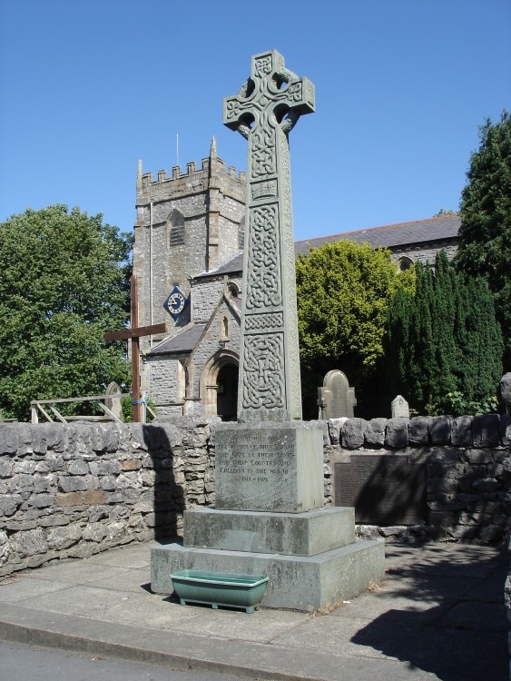 A picture of the WW1 Memorial, at Ingleton Village, North Yorkshire.