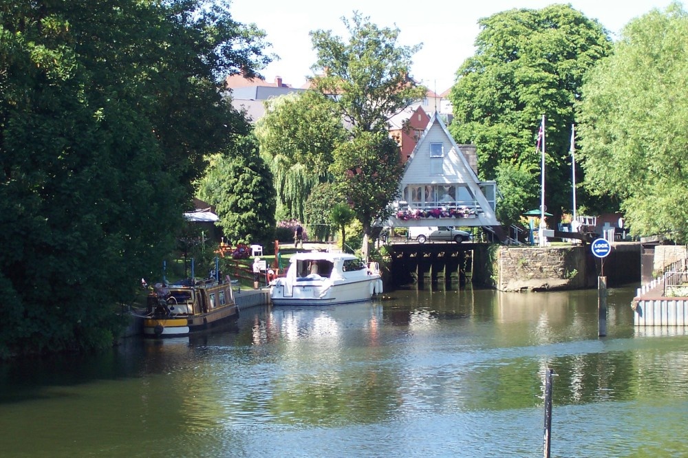 this is Evesham back in july on a summer day