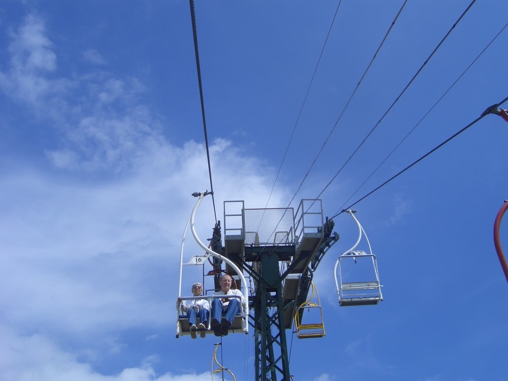 Chairlift at Alum Bay, Isle of Wight.