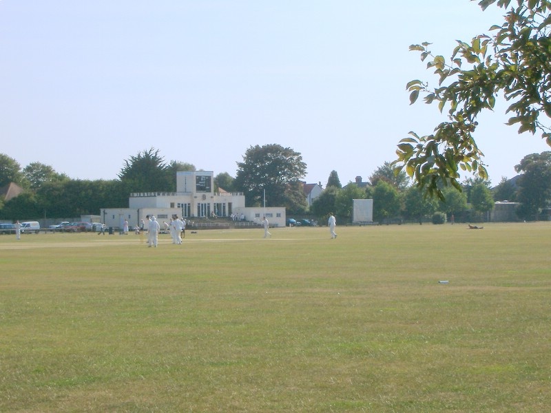The Manor sports field in Broadwater, West Sussex. Where cricket & hockey is played