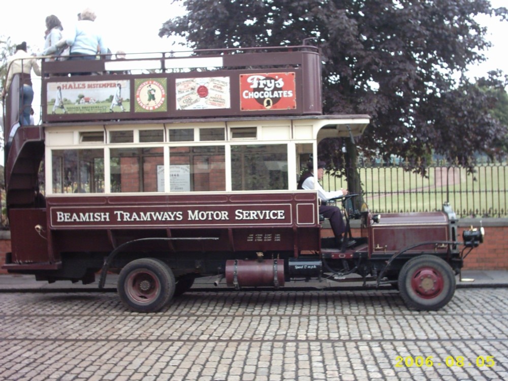 Bus at Beamish Museum Co Durham