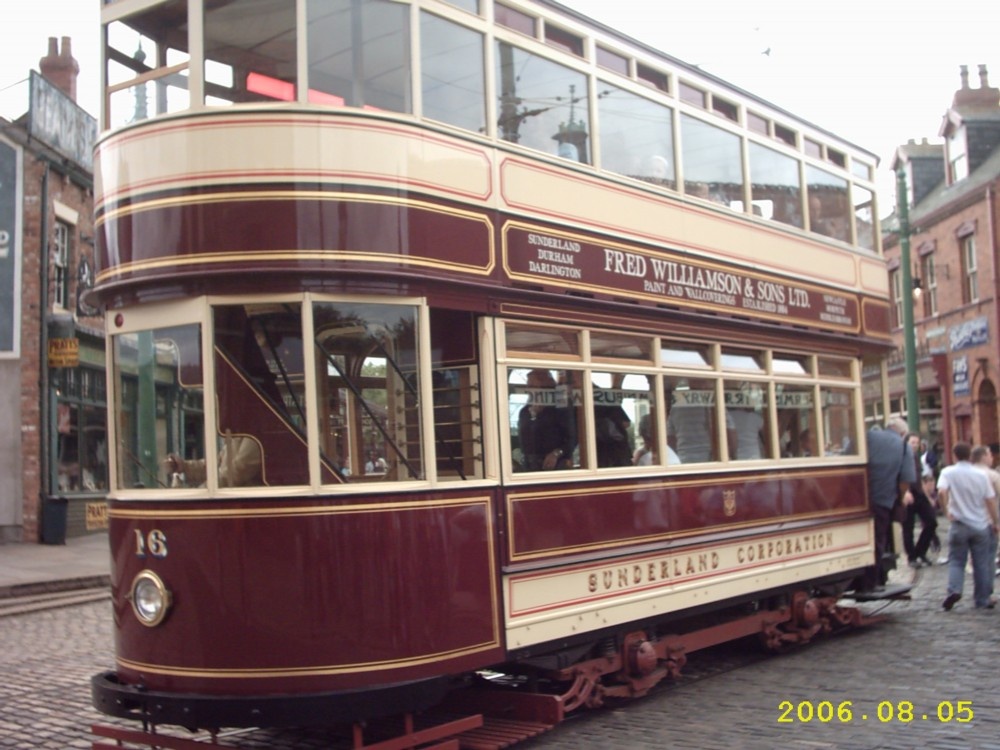 Tram at Beamish Museum Co Durham