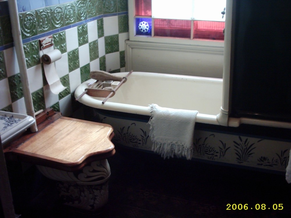 Victorian bathroom at Beamish Museum, Co Durham