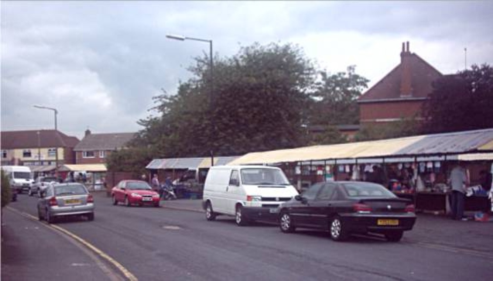 Photograph of The market, New Rossington, South Yorkshire