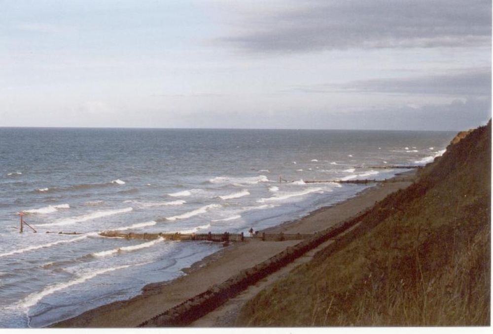 Mundersley Beach, Norfolk, taken from the clifftop