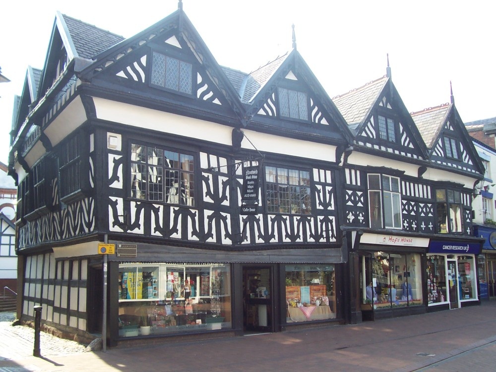 Photograph of Old Shops, Nantwich Square