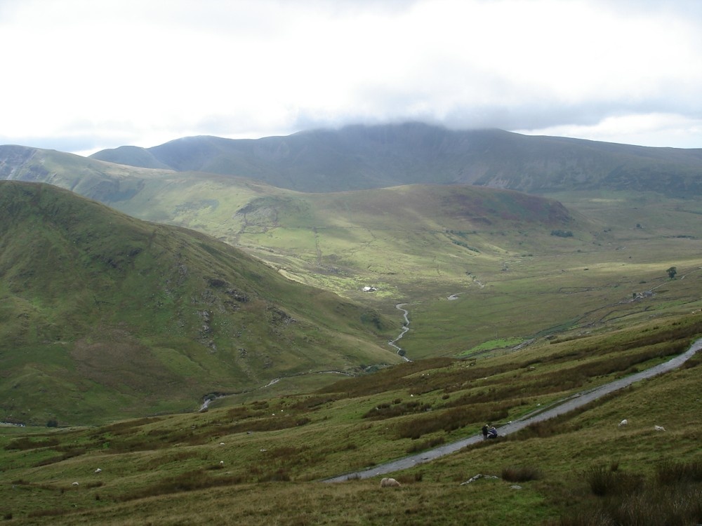 On the way to the Summit of Mount Snowdon, Llanberis, North Wales.