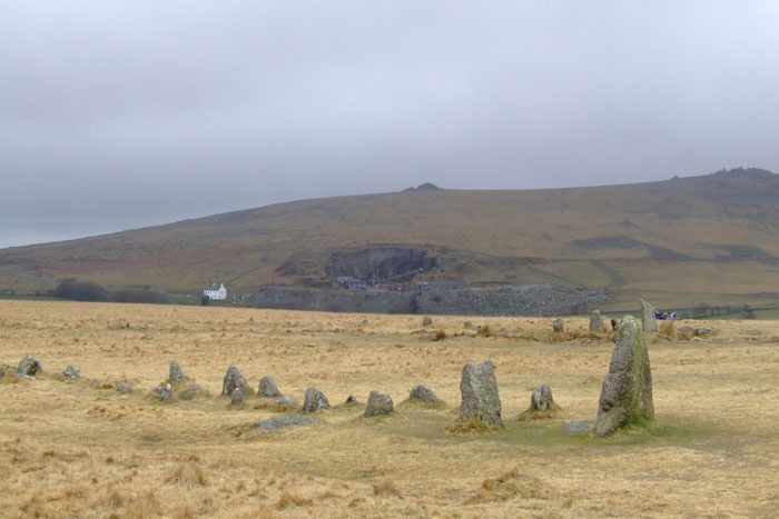 Merrivale rows also know has the Plague Market,
On Dartmoor photo by Kim Lawton