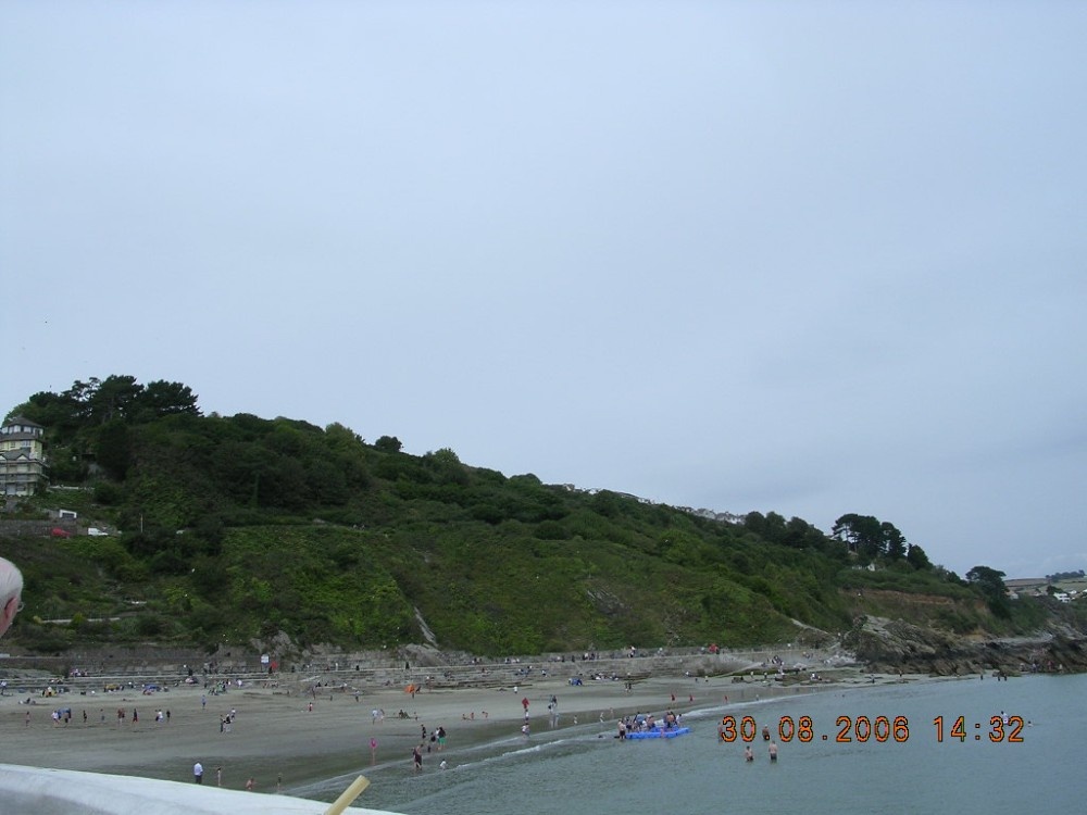 Looe Beach, Cornwall, viewed from Banjo Pier