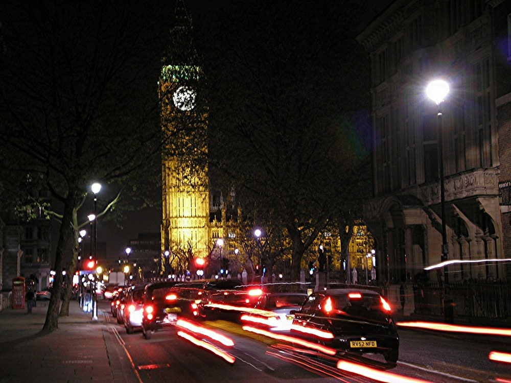 Westminster Palace at night