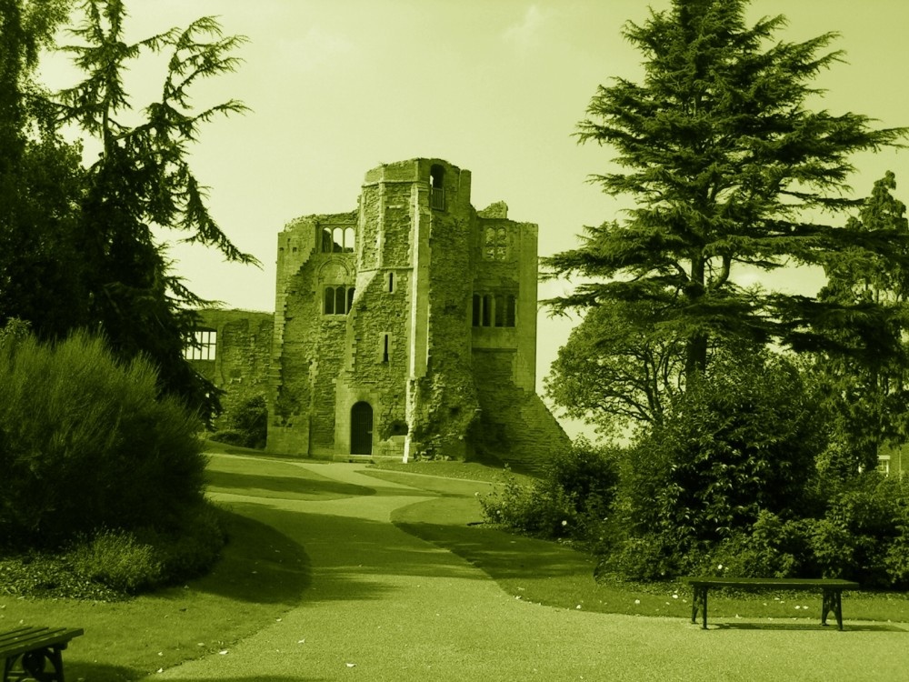 A picture of Newark Castle on a fine summers day