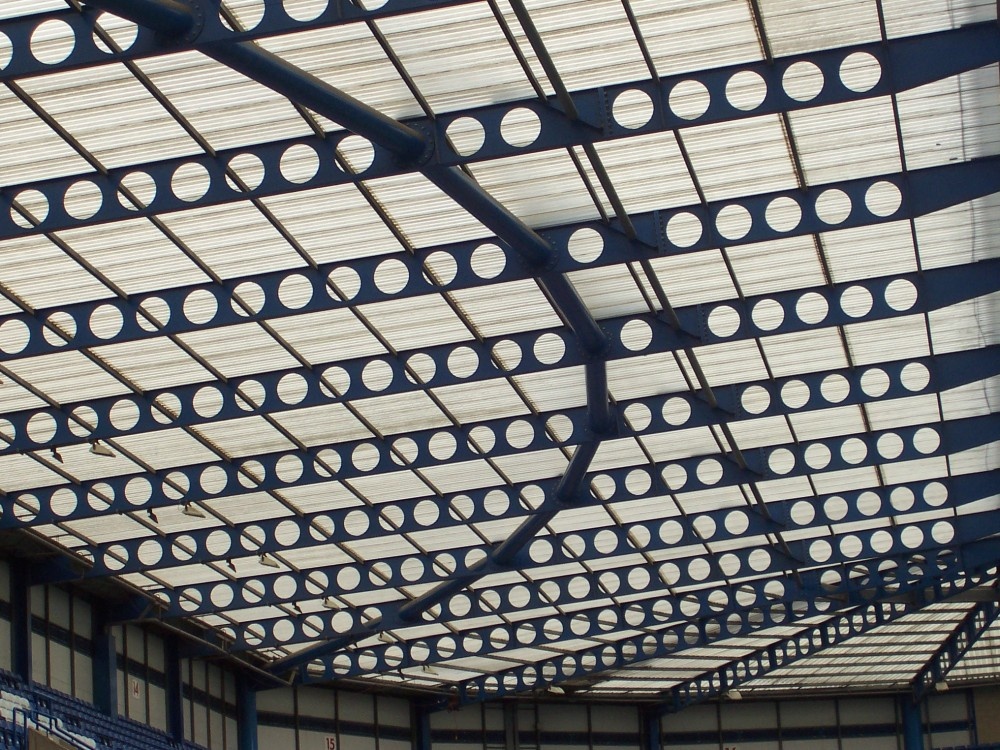 Mathew Harding Stand (roof) Chelsea Football Club photo by Caz Caz