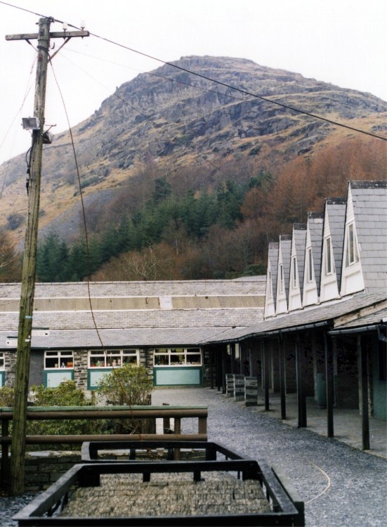 LLechwedd Slate Caverns, Near Blaenau Ffestniog. North Wales. Feb 2003.