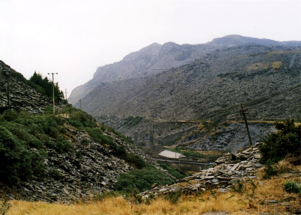 Llechwedd Slate Caverns, near bBlaenau Ffestiniog, north Wales. Feb 2003. photo by Peter Evans