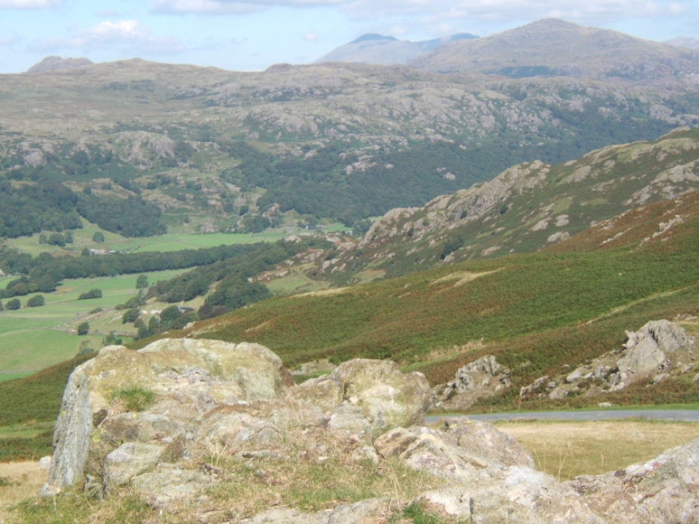 Mid Duddon Valley from the top of the lane between Broughton Mills and Hall Dunnerdale, Cumbria.