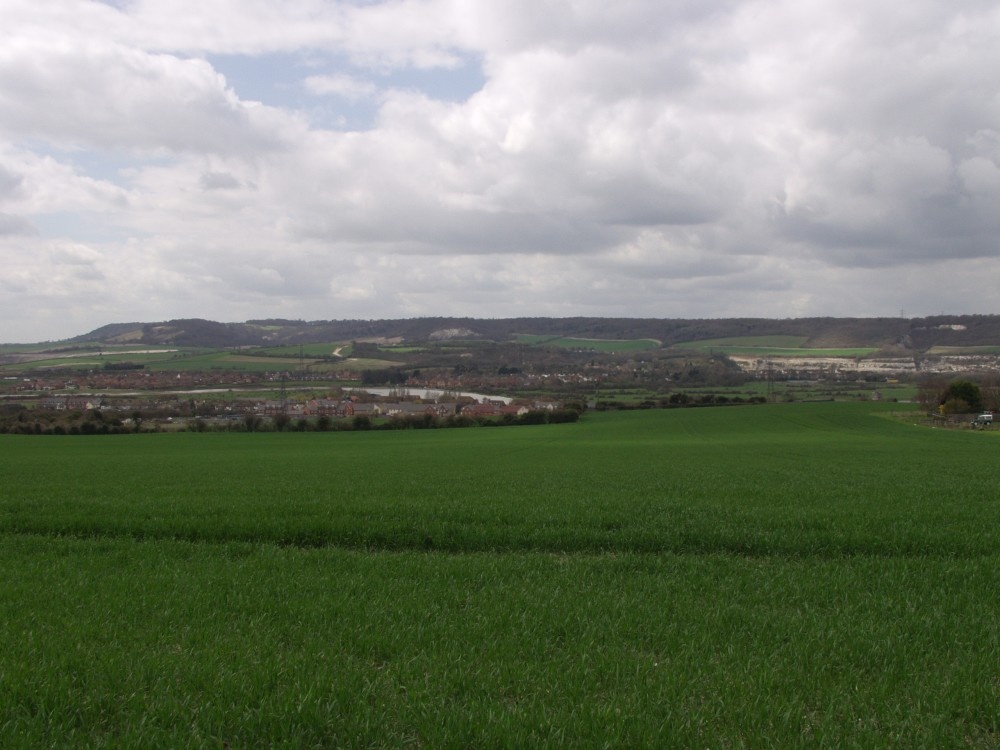 Photograph of View of Wouldham from the Pilgrims Way Wouldham, Kent